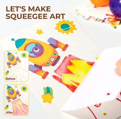 Набір для малювання "Вечірка" техніка Squeegee Art Jar Melo JA99605 фото