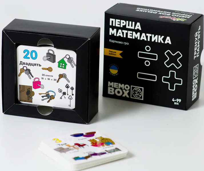 Настільна гра JoyBand MemoBox Delux Перша математика 4820246770231 фото