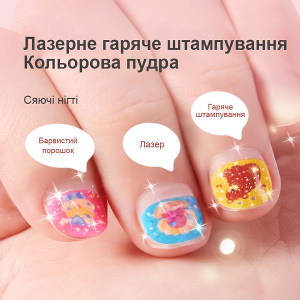 Наліпки для нігтів - Вечірка принцеси MD4262 фото