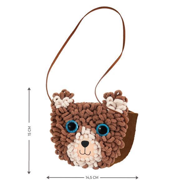 Набір для творчості AVENIR 2 в 1, в'язання гачком та шиття сумочки Ведмежатко 6920773317492 фото