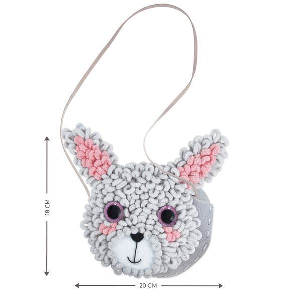 Набір для творчості AVENIR 2 в 1, в'язання гачком та шиття сумочки Зайченя CH201750 фото