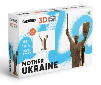 Картонний конструктор "Cartonic 3D Puzzle MOTHER UKRAINE" Батьківщина-Мати (Україна) 4820191133921 фото