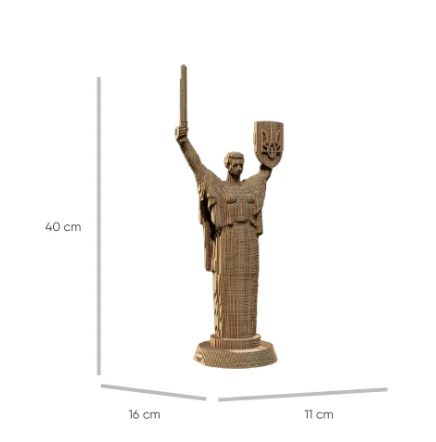 Картонний конструктор "Cartonic 3D Puzzle MOTHER UKRAINE" Батьківщина-Мати (Україна) 4820191133921 фото