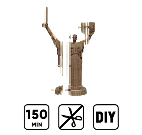 Картонний конструктор "Cartonic 3D Puzzle MOTHER UKRAINE" Батьківщина-Мати (Україна) 4820191133921 фото