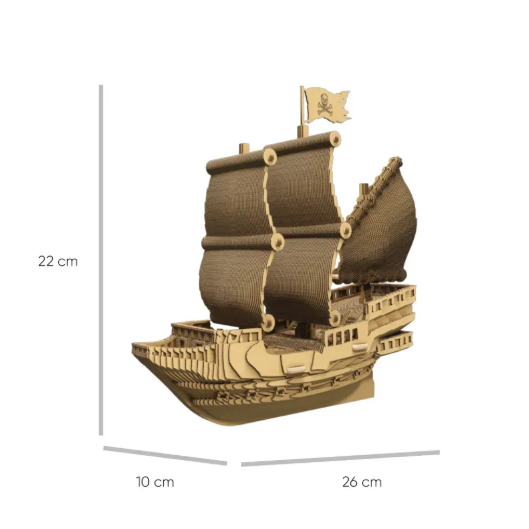 Картонний конструктор "Cartonic 3D Puzzle PIRATE SHIP" 4820191134379 фото