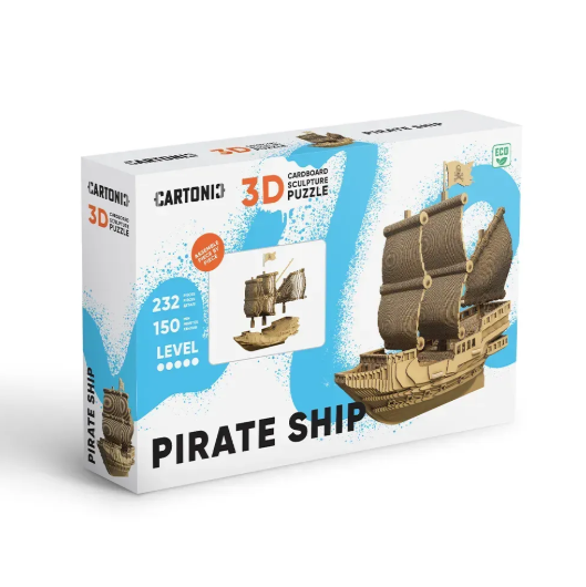 Картонний конструктор "Cartonic 3D Puzzle PIRATE SHIP" 4820191134379 фото